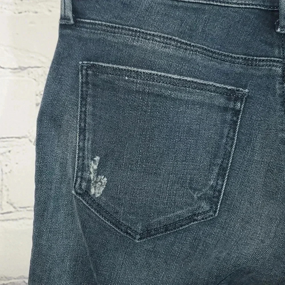 MAVI Blue Jeans ADRIANA Ankle Mid Rise Super Skinny Distressed Raw Hem Size 27 - Picture 7 of 16